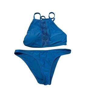 Women's Swimwear Bikini Set Blue Medium Top Large Bottoms